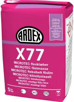 ARDEX Fästmassa<FÄSTMASSA X77 GRÅ 5KG LAGRINGSTID 12MÅN