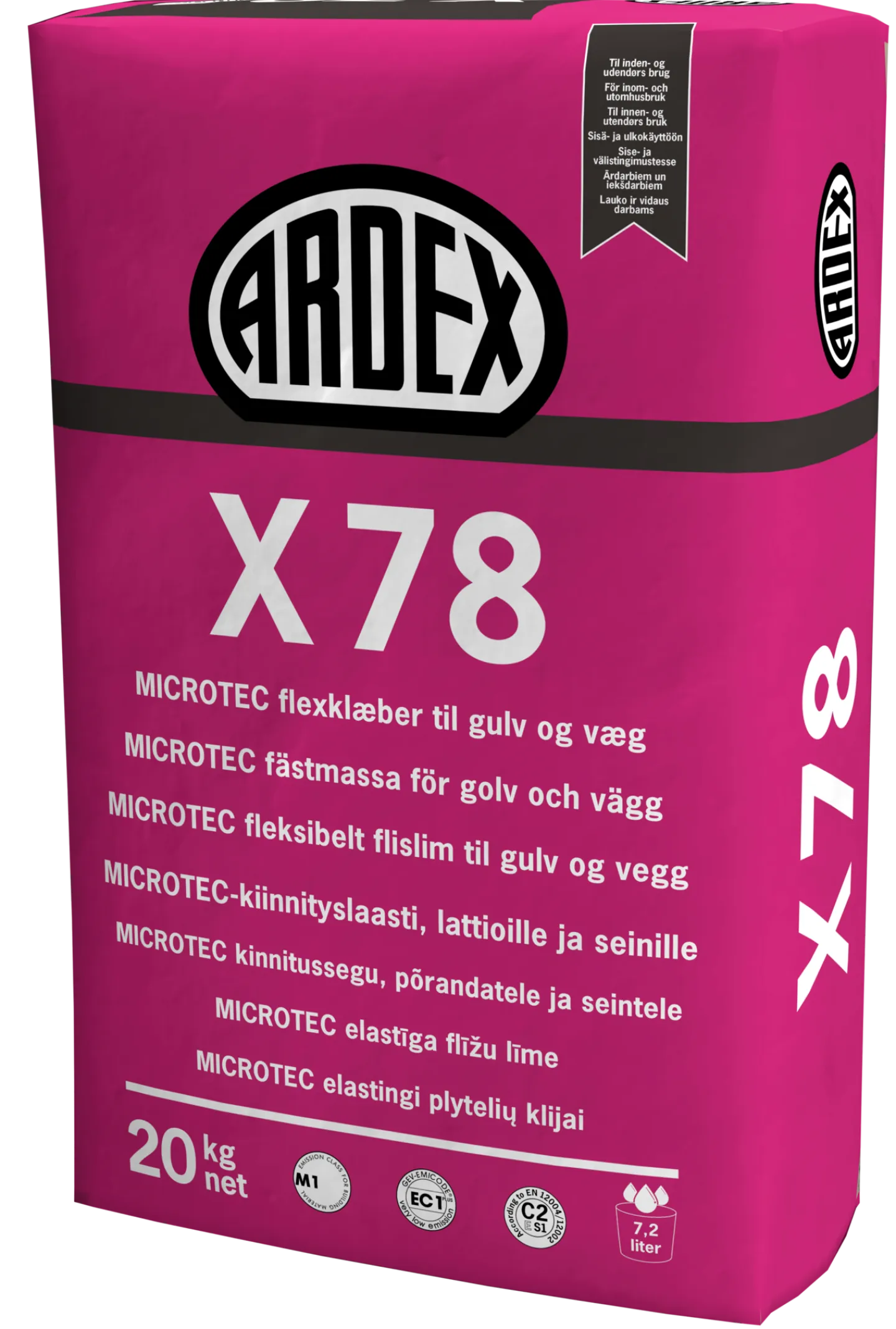ARDEX Fästmassa<FÄSTMASSA X78 GRÅ 20KG LAGRINGSTID 12MÅN