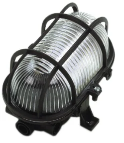 GELIA GALLERARMATUR 60W SVART OVAL, IP44 PLAST Hot