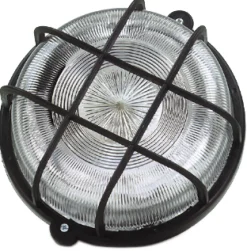 GELIA Utomhusbelysning<GALLERARMATUR 100W SVART RUND, IP44