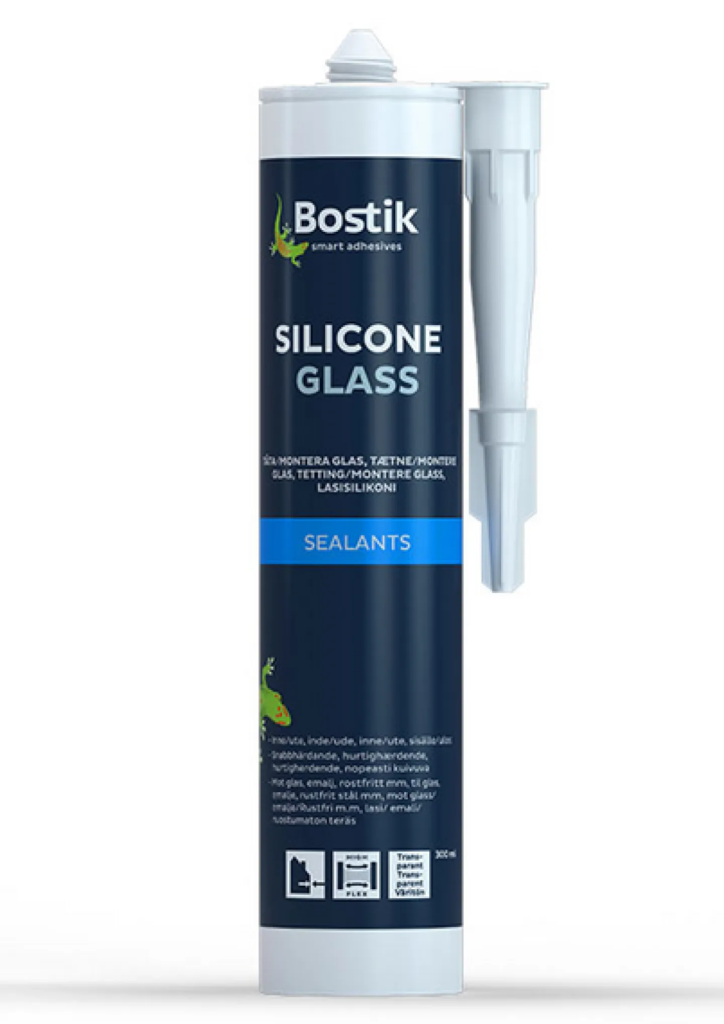 BOSTIK GLASSILIKON TRANSP 300ML, TRANSPARENT 0,3L Best
