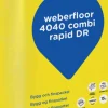 WEBER SAINT-GOBAIN Avjämningsmassa<GOLVBRUK WEBER FLOOR 4040 COMBI RAPID DR 15KG