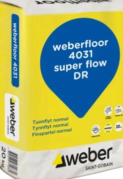 WEBER SAINT-GOBAIN Avjämningsmassa<GOLVBRUK WEBER FLOOR 4031 SUPER FLOW DR 20KG