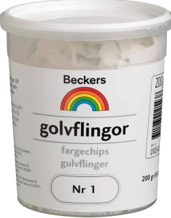 BECKERS GOLVFLINGOR 8 SVART 0,2KG Outlet