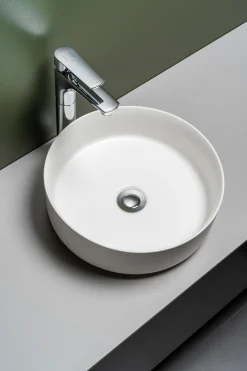 HAFA Tvättställ<HANDFAT CIRCLE VIT MATT
