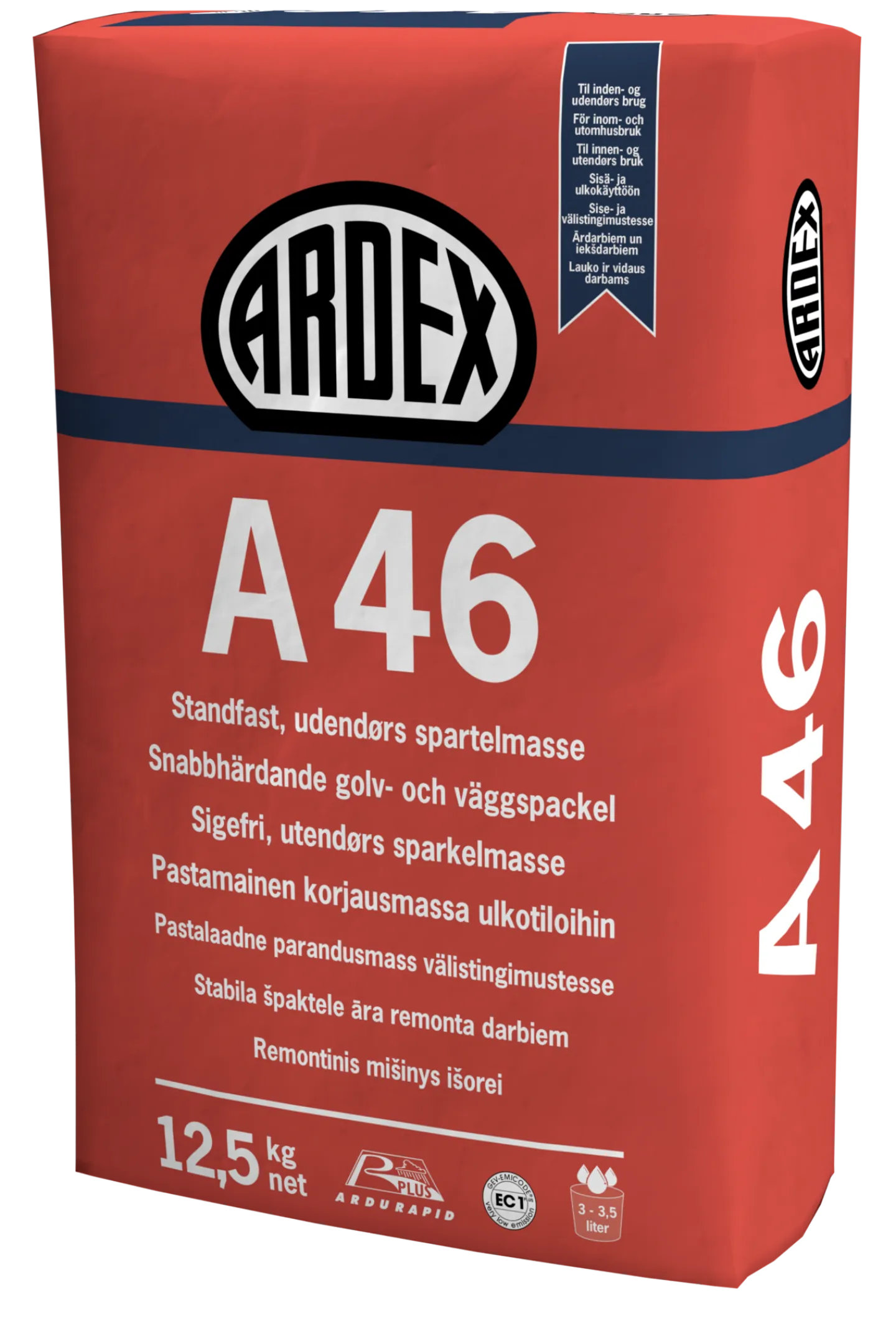 ARDEX HANDSPACKEL A46 12,5KG LAGRINGSTID 6MÅN UTOMHUS Clearance