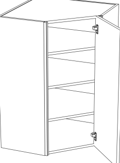 BALLINGSLÖV Kökssnickerier<HÖRNSKÅP 600/600 H896 BISTRO, VIT ET66HD