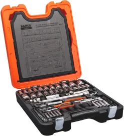 BAHCO Bult Och Mutterverktyg<HYLSNYCKELSATS 1/4" & 1/2" MM/ TUM S 87+7 94 DELAR