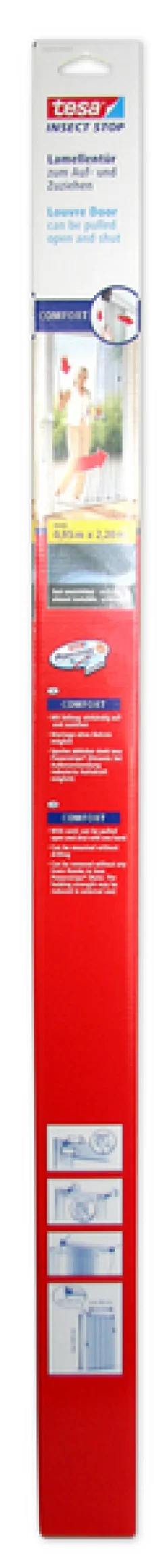 TESA Insektsnät<INSEKTSNÄT DÖRR 0,95X2,2 ANTRA 55845 LAMELL COMFORT