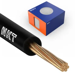 NKT Kablar Och Installationsrör<INSTALLATIONSKABEL 2,5 SVART FQ XTRA DCA R100