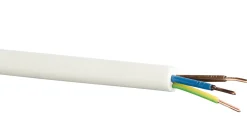 GELIA Kablar Och Installationsrör<KABEL EQQ A05VV-U VIT 3G1,5 10, 10M