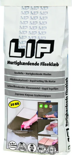 LIP KAKELFIX SNABBTORKANDE GRÅ, 20KG Outlet