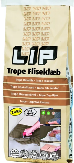 LIP Kakelfix<KAKELFIX TROPE GRÅ 20KG