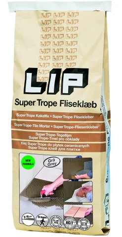 LIP Kakelfix<KAKEL&KLINKERFIX SUPER TROPE FLEXFIX GRÅ 5KG