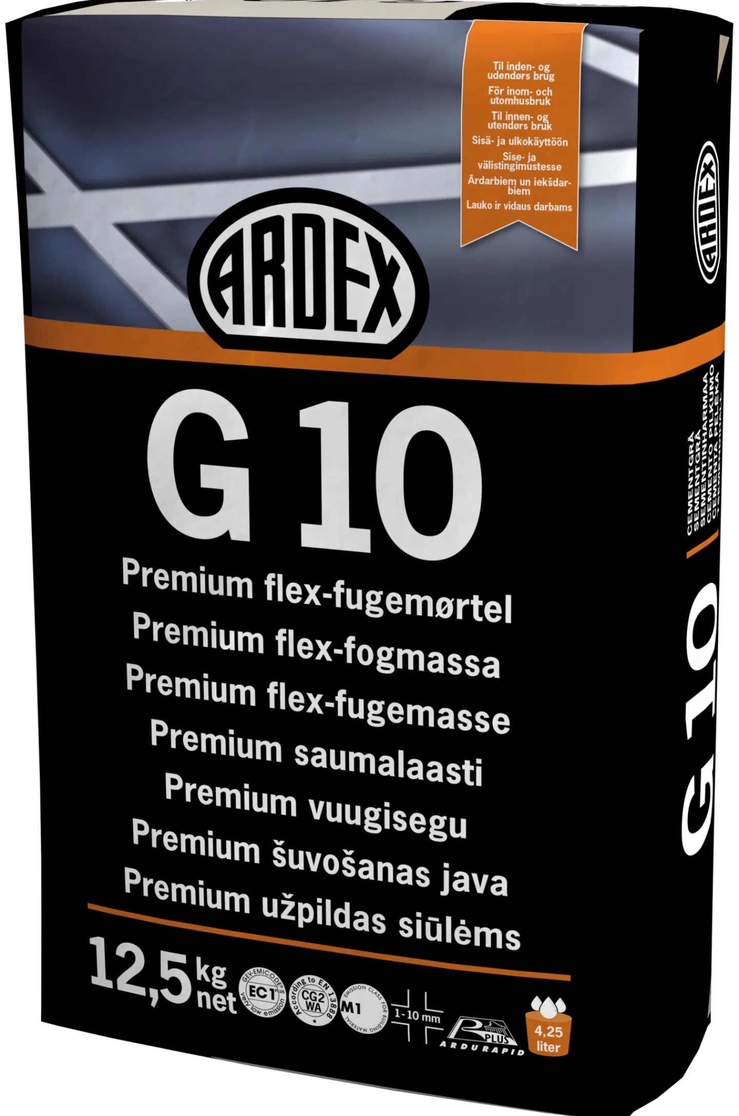 ARDEX Fogmassor<KAKEL/KLINKERFOG G10 GRÅ 1-10MM