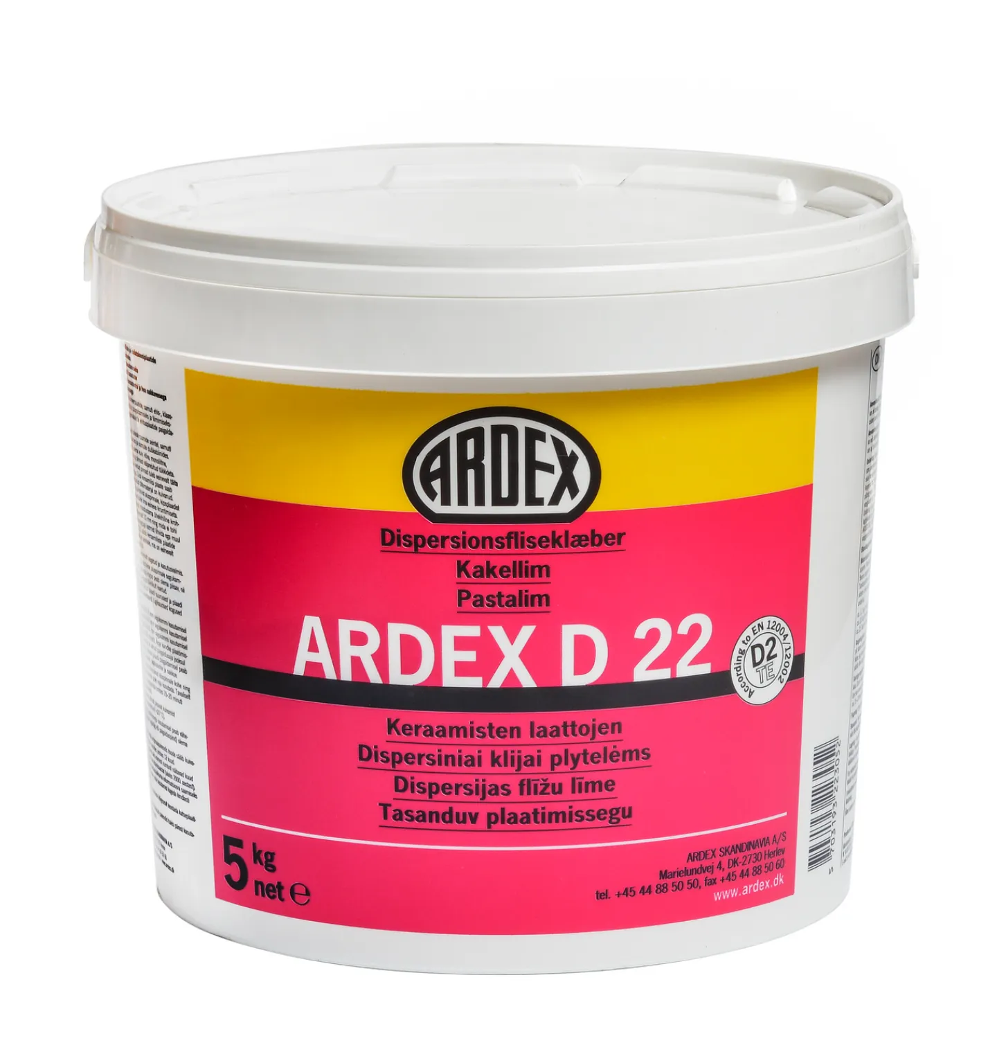 ARDEX Kakelfix<KAKELLIM D22 VIT 5KG LAGRINGSTID 12MÅN