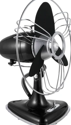 GELIA KALLUFTSFLÄKT RETRO SVART, OSCILLERANDE 12T 300MM Hot