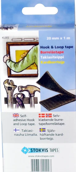 STOKVIS TAPES Tejp Och Täckmaterial<KARDBORRETEJP 20X1000MM SVART