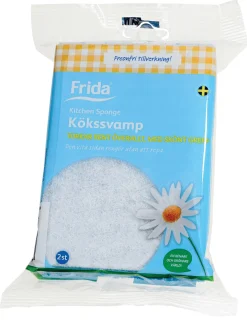 FRIDA Övrigt Kök<KÖKSSVAMP GREP FIN BLÅ/VIT 2ST
