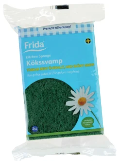 FRIDA Övrigt Kök<KÖKSSVAMP M GR GR GULGRÖN 2ST