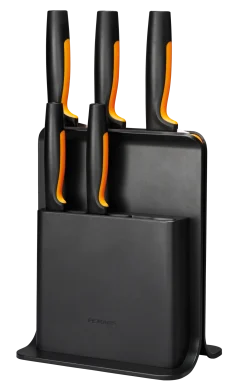 FISKARS Köksartiklar<KNIVBLOCK FUNCTIONAL FORM I PLAST MED 5 KNIVAR
