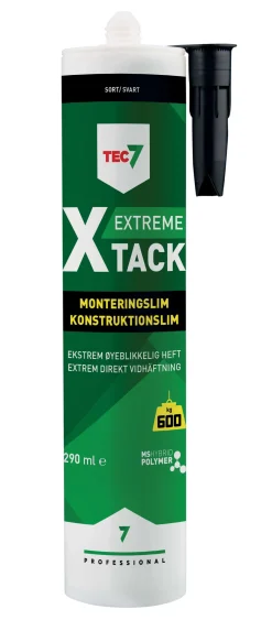 TEC7 Övriga Lim<KONSTRUKTIONSLIM X-TACK SVART, 290ML