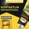 PATTEX Kontaktlim<KONTAKTLIM 127 PLASTICPADDING TRANSPARENT 50G SB