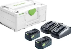 FESTOOL Batterier Och Laddare<LADDPAKET SYS 18V 2X5,0/TCL 6, DUO