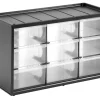 STANLEY Sortimentlådor<LÅDSYSTEM 1-93-978 MED, 9LÅD 11X6X14CM