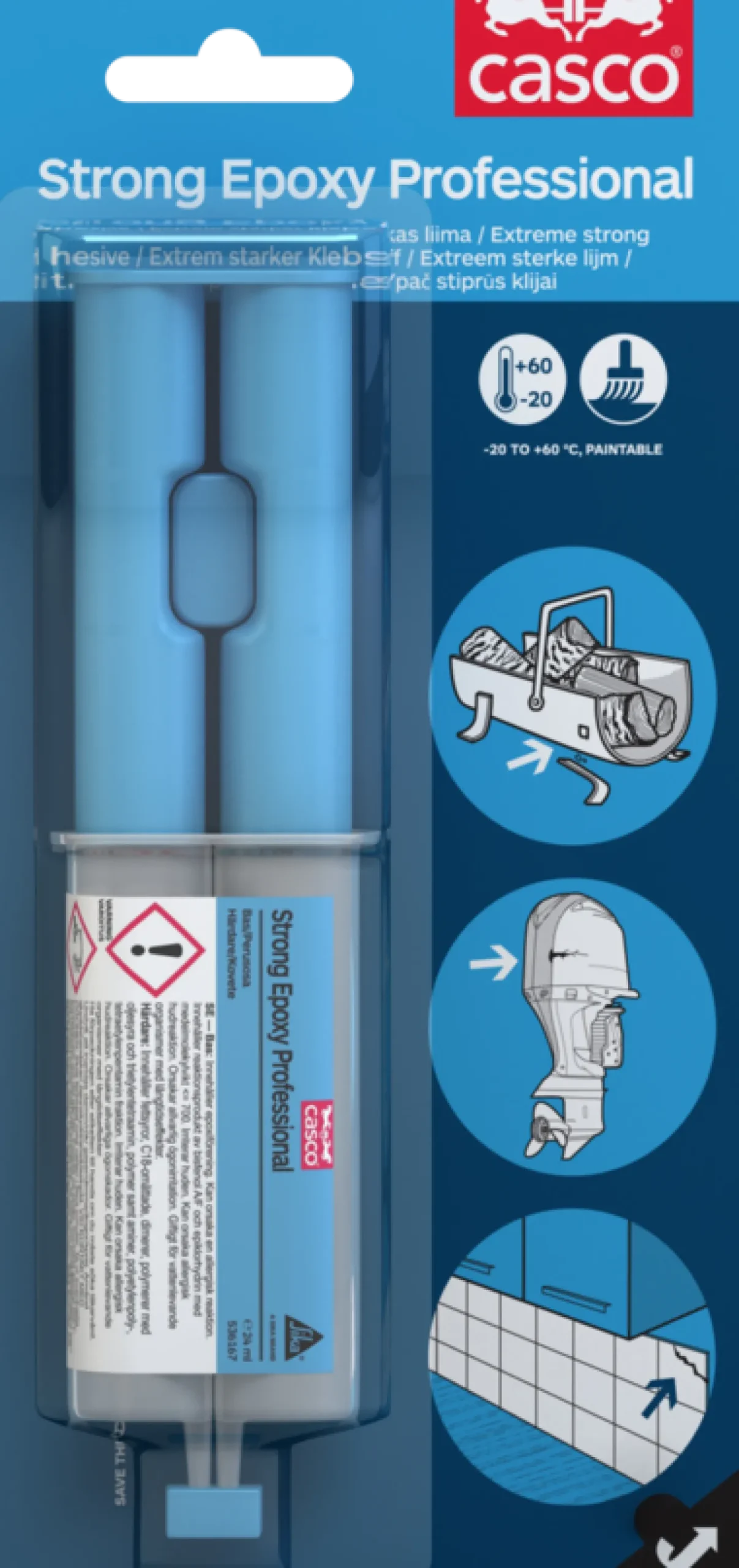 CASCO Övriga Lim<LIM STRONG EPOXY PROF 2X15ML