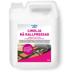 FIXOR LINOLJA RÅ KALLPRESSAD 5L Hot