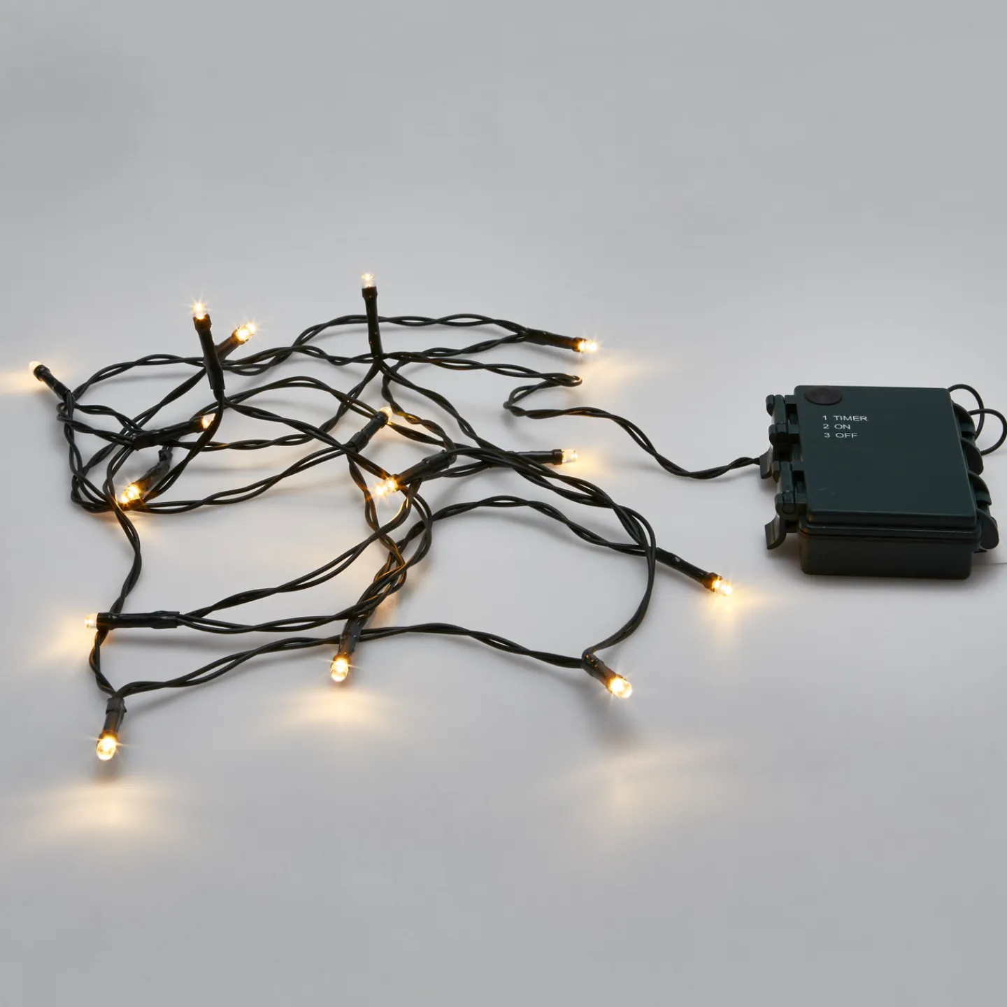 CELLO Festbelysning<LJUSSLINGA BATTERI IP44 15LED