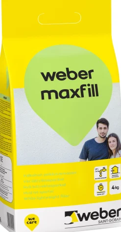 WEBER SAINT-GOBAIN Avjämningsmassa<LÄTTVIKTSSPACKEL MAXFILL VIT 4KG