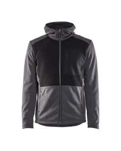 BLÅKLÄDER LUVTRÖJA 3540 2533 FULL ZIP SVARTMELERAD M Clearance