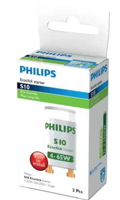 PHILIPS Glimtändare<LYSRÖRSTÄNDARE S10 SIN 4-65W