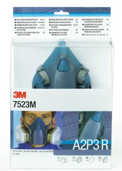 3M Andningsskydd<FILTERPAKET MEDIUM 752F 7523 M1 MASKKROP 2XA2 O 4XP3 F
