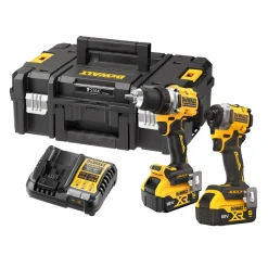 DEWALT Maskinpaket<MASKINKIT 2 DEL. DCK2051P2T-QW 18V XR, DCD800,DCF850, 2X5,0AH