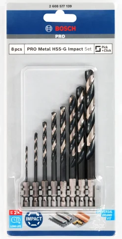 BOSCH METALLBORRSET HSS IMPACT 2-10MM 8DELAR 39 Sale