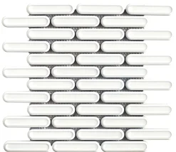 CELLO Mosaik<MOSAIK DUBLIN 4,8X19,5 VIT BLA, BLANK