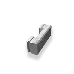 BENDERS Mursten<MURSTEN MEGALOC GRÅ 400XDUBBELSID200X150MM