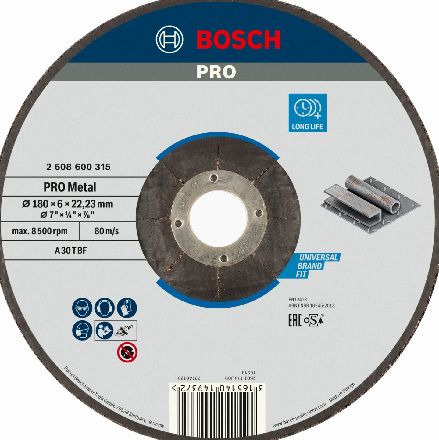 BOSCH NAVRONDELL METALL 180X6MM Discount
