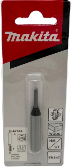 MAKITA Brotschar Och Fräsar<NOTFRÄS D-67664 3MM 1 SKÄR 8MM