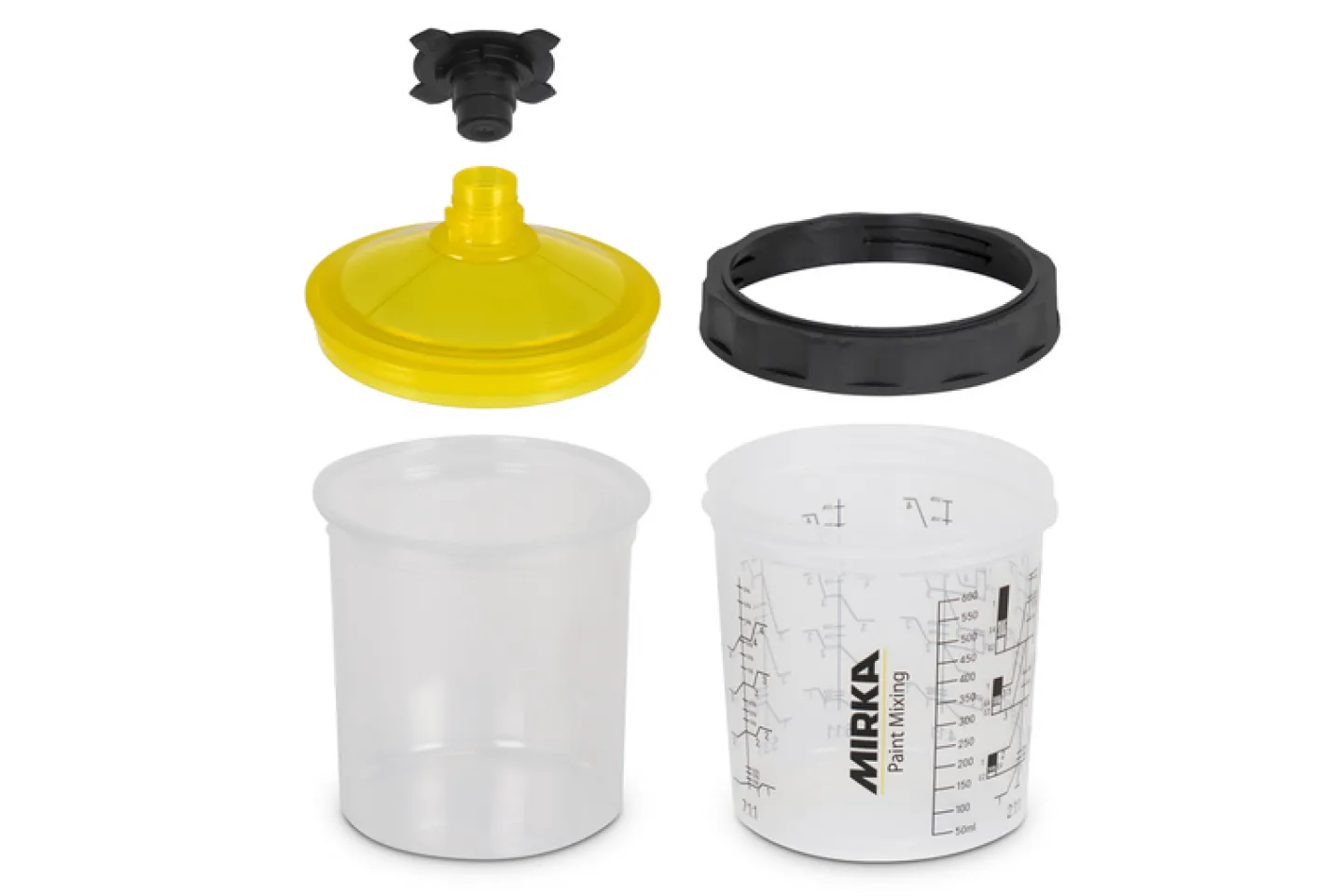 MIRKA PAINT CUP SYSTEM 400ML, FILTER LID 190µm 50/FRP Best