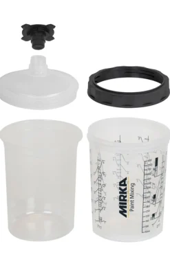 MIRKA PAINT CUP SYSTEM 850ML, FILTER LID 125µm 50/FRP Online
