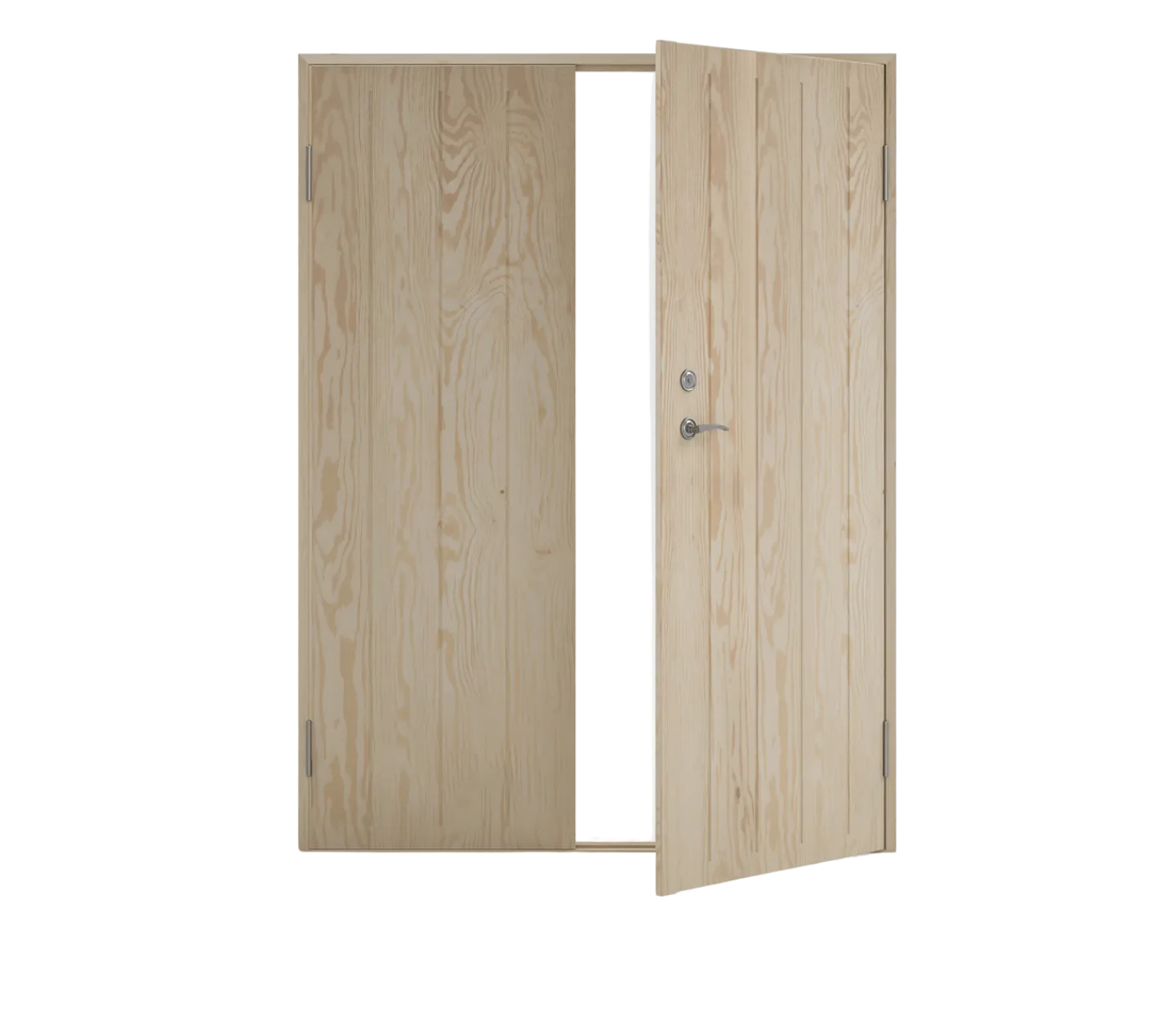 CELLO Förrådsdörrar<PARDÖRR KALL 130X190 H OBEHANDLAD
