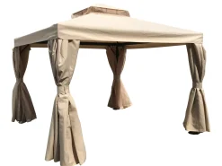 CELLO Trädgårdsmöbler<PAVILJONG KORSIKA 3X3M BEIGE