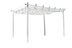 CELLO Trädgårdsmöbler<PERGOLA LEON VIT AV ALUMINUM