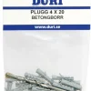 DURI Dörrvalv<PLUGG 4X20/BETONGBORR KIT 4MM