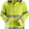 SNICKERS WORKWEAR REGNJACKA PU KL3 PW VARSELGUL/MARIN STL S Clearance