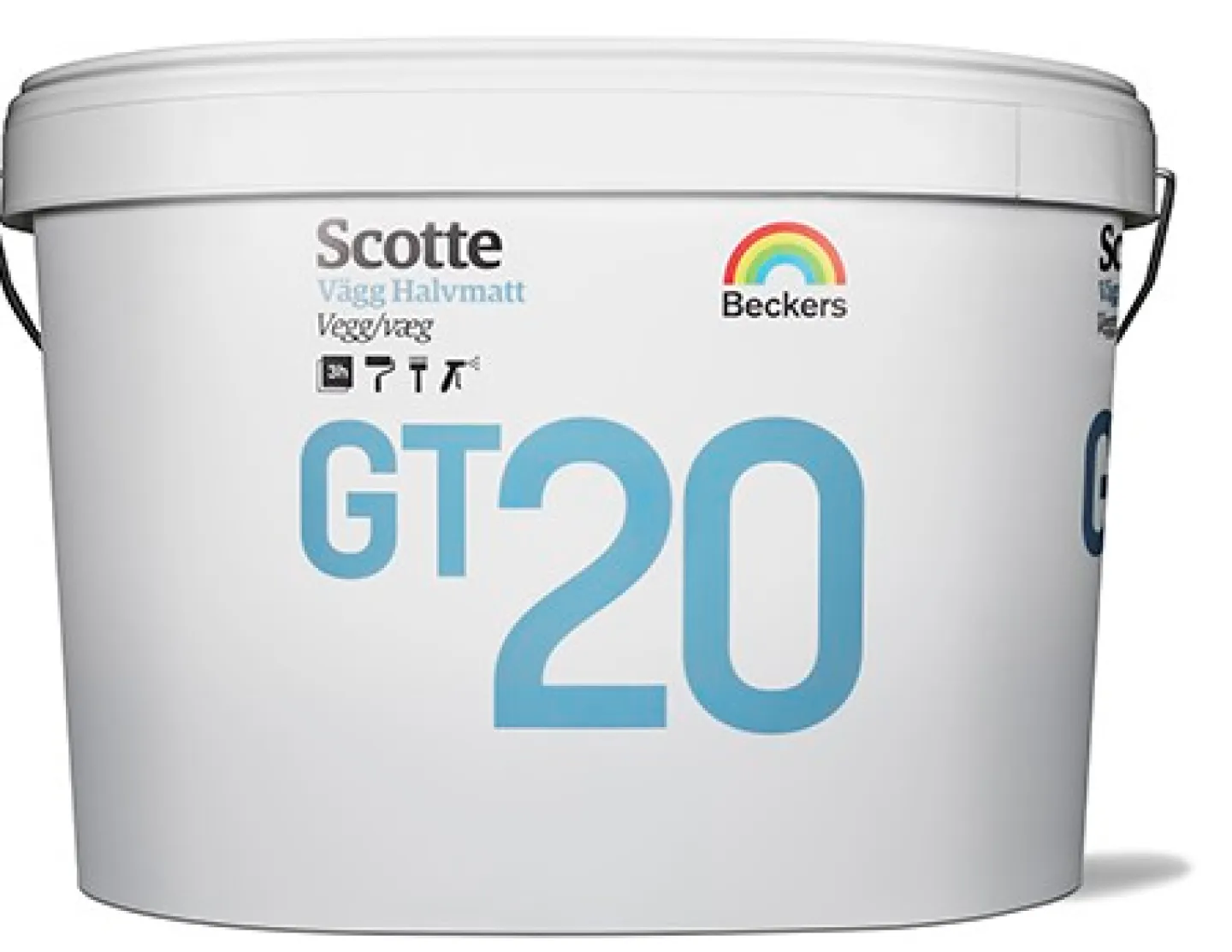 BECKERS Inomhusfärg<SCOTTE GT-20 A-BAS OVAL 9L